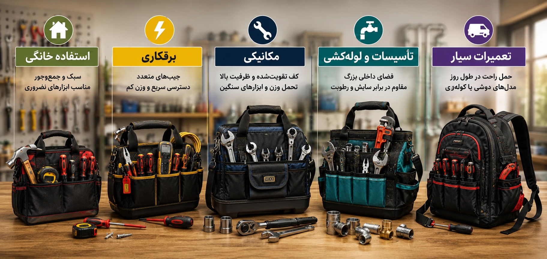 انتخاب بهترین کیف ابزار در یک دقیقه